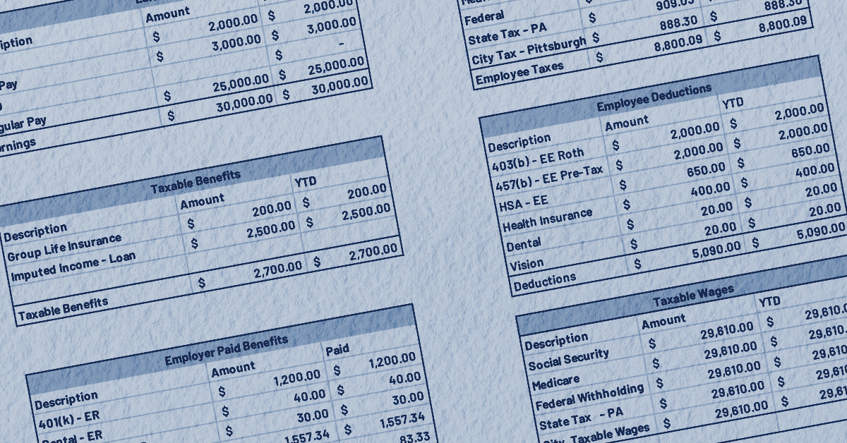 A real physician's paystub example (with personal info removed)